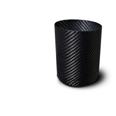 The carbon fiber pen holders with a distinct woven pattern.